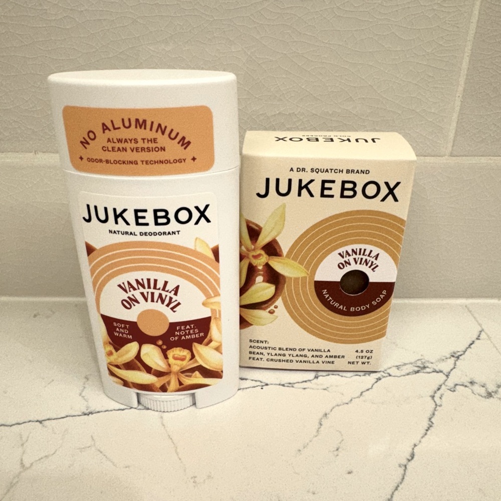 JUKEBOX VANILLA ON VINYL BUNDLE 1 EACH DEODORANT & SOAP